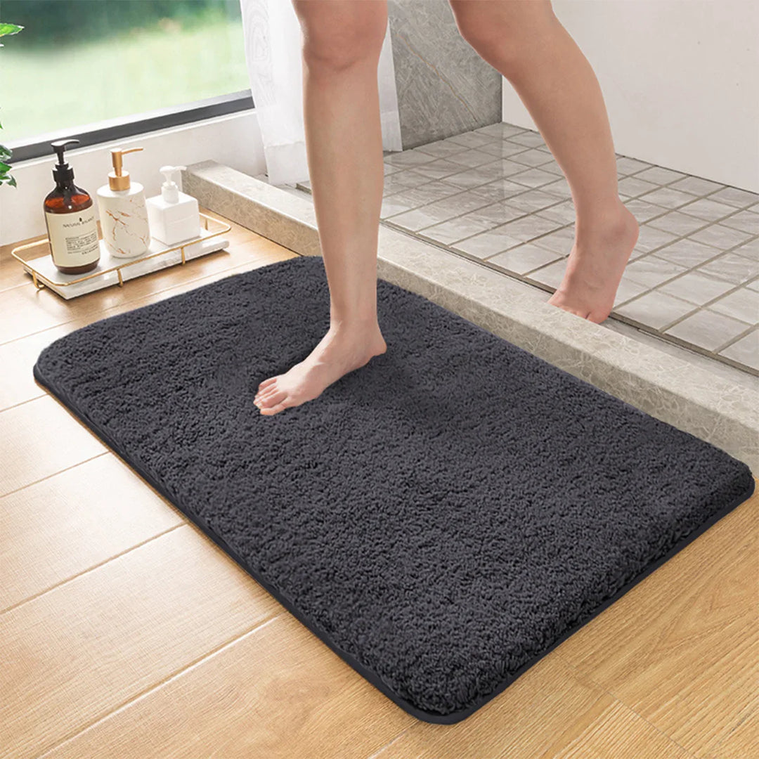 BowLift | Long-haired Non-slip Bath Mat with Absorbent Properties for Shower and Toilet Floor