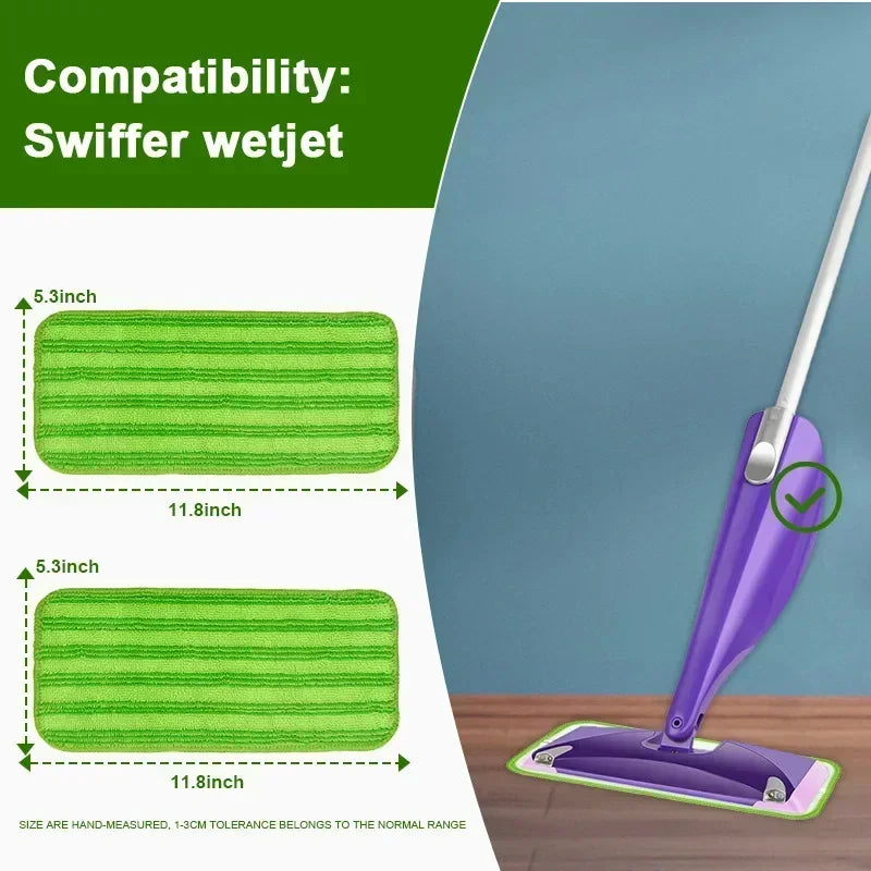 BowLift | EcoClean Pads | Reusable Cleaning Pads | High Dirt Absorption | Compatible with Swiffer Wet Jet