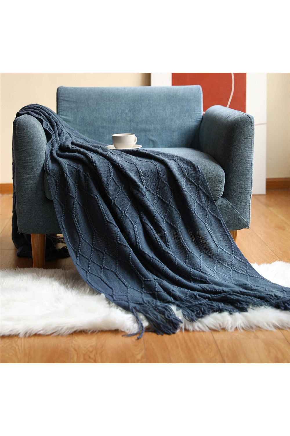 Solid Color Sofa Blanket | Bowlift