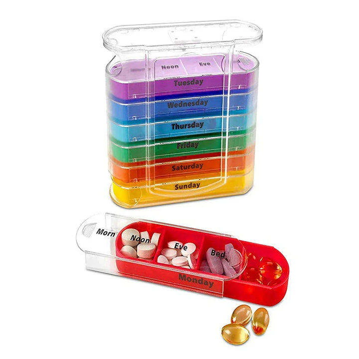 BowLift | VitalEase Pillbox | 7 Day Organizer | Colorful Modules | BPA-free