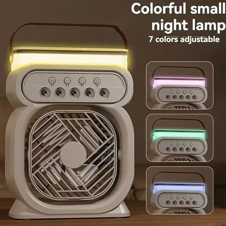 BowLift | 3in1 Air Cooler LED Night Lamp Humidifier Fan