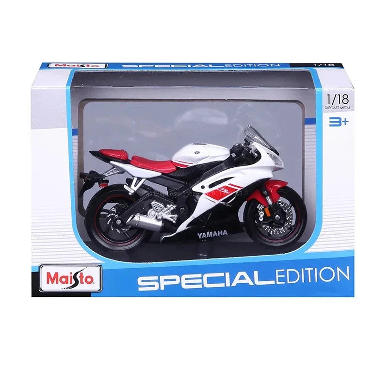 BowLift | 1:18 Scale Yamaha R6 Alloy Roller Sportbike Figures Diecasts Kids Toy Motorcycle Racing Model Replicas Collector's Gift for Boys