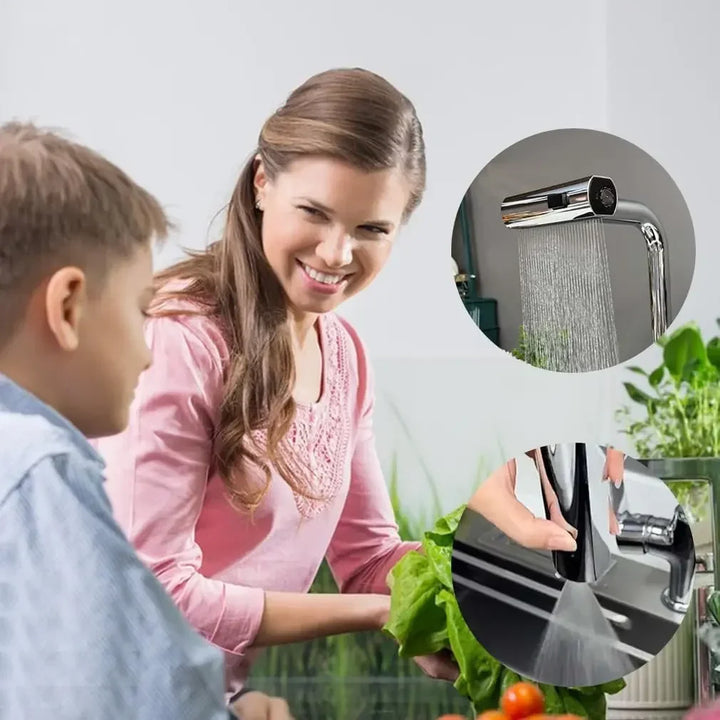 FlexiStream - Adjustable Kitchen Faucet for Flexibility Bowlift