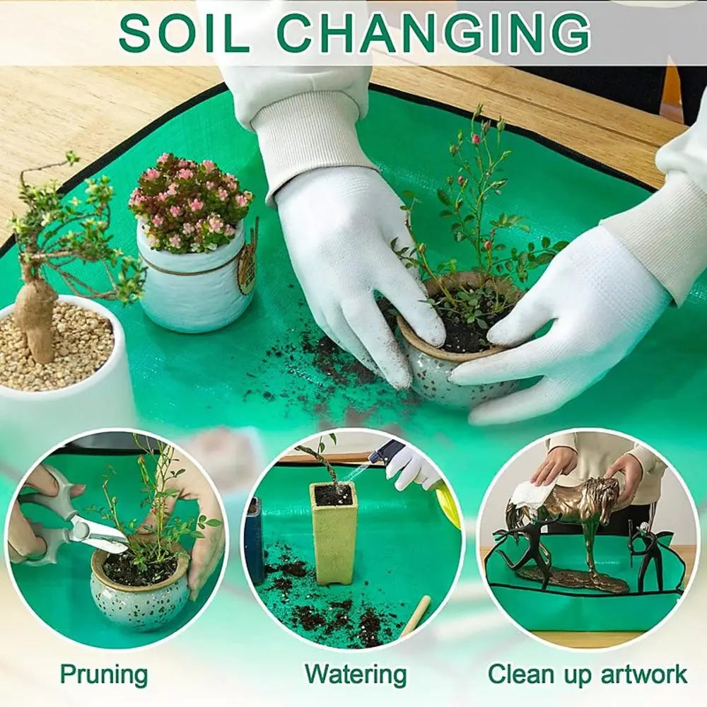 Gardening Soil Tray Reusable Portable Mat | Bowlift