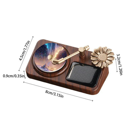 BowLift | Rotating Solar Retro Record Player Car Air Fresheners