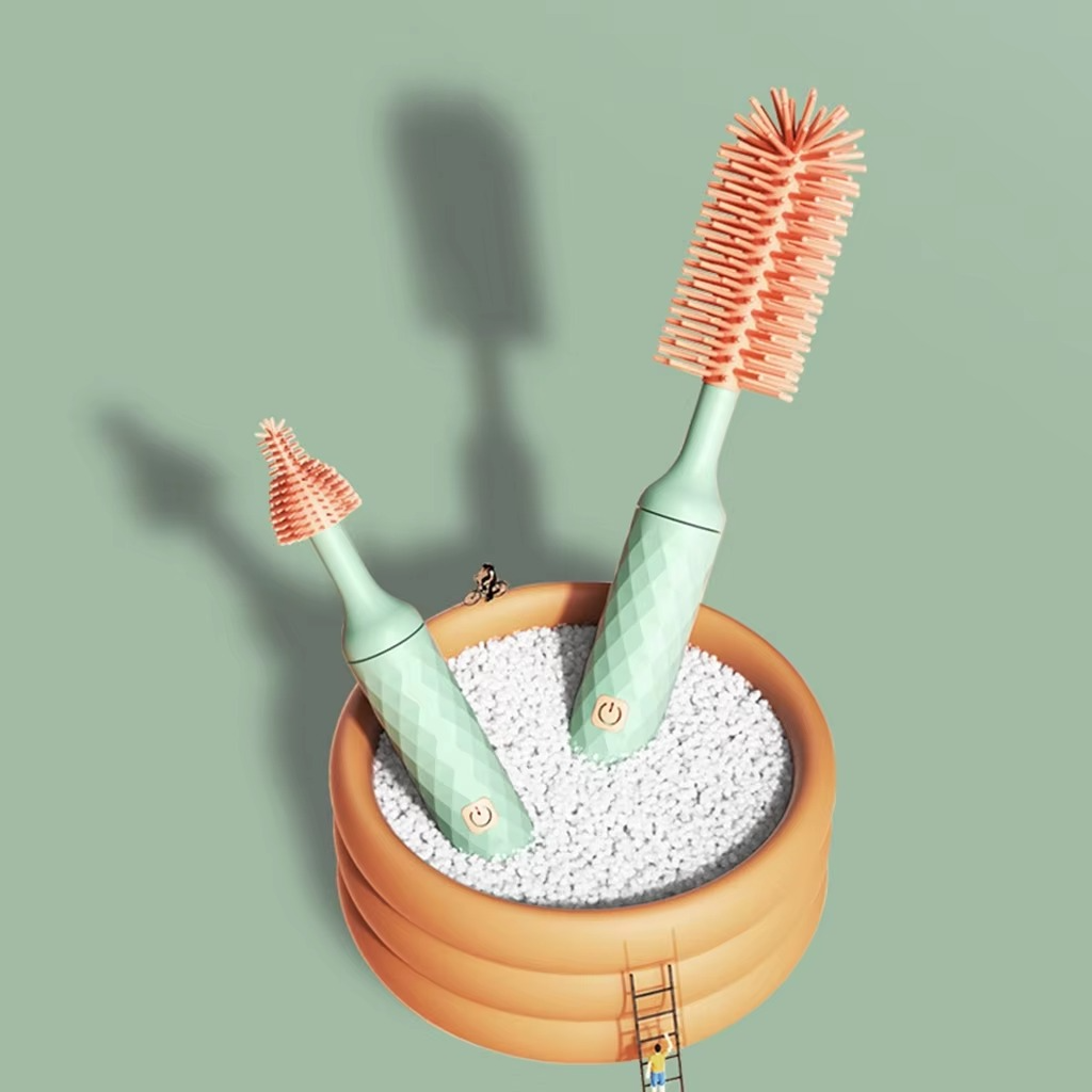 BowLift | Electric Baby Bottle and Cup Cleaning Brush Set for Infants