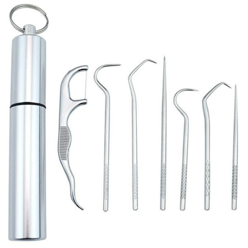 7-piece stainless steel toothpick set | Bowlift