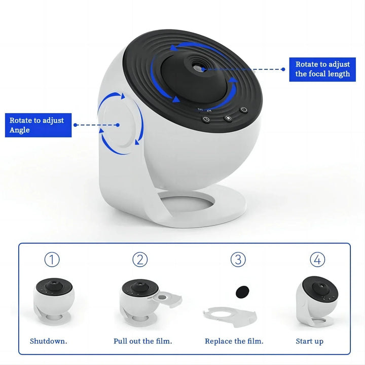 BowLift | 360° Planetarium Projector | Improved Relaxation and Stress Relief