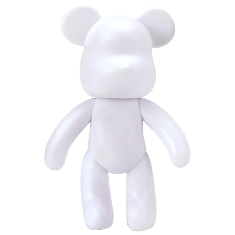 BowLift | Graffiti Painted Fluid Violent Bear White Body Ornaments DIY Handmade Personalized Model Home Desktop Decoration Accessories New