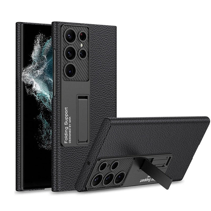 BowLift | Luxurious, ultra-thin leather phone case, shockproof, for Samsung Galaxy 23