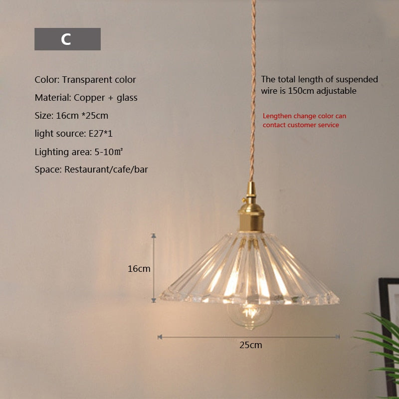 BowLift | Nordic Brilliance Transparent Glass Pendant Lamp