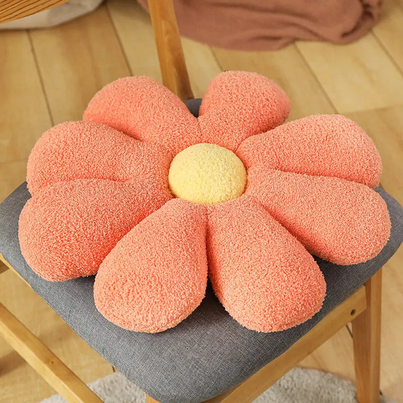 Boucle Plush Flower Cushion | Bowlift