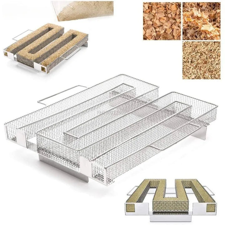 BowLift | Räuchinox Cold Smoke Generator | Stainless Steel & Durable | Up to 10h Smoke | For Grill & Smoker