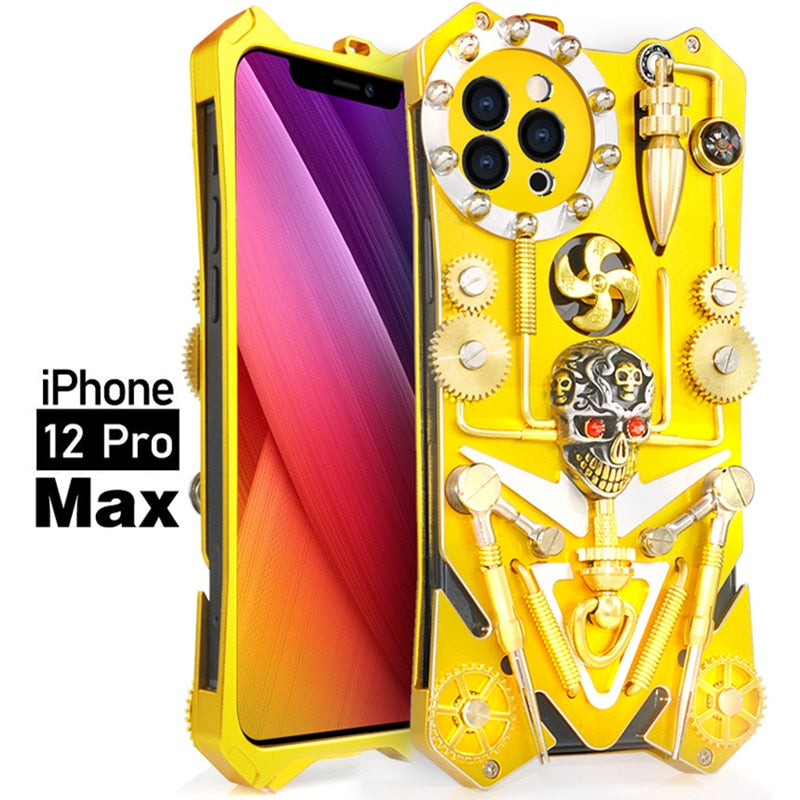 BowLift | Mechanic Skull Cyberpunk Style iPhone Case