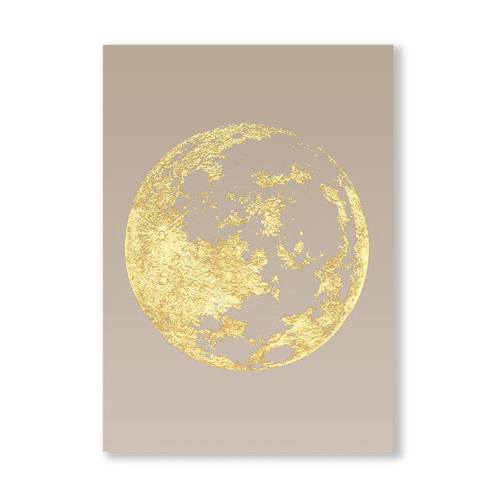 Blue Minimalist Golden Abstract Floral Wall Art Fine Art Canvas Prints Pictures For Luxury Living Room Dining Room Home Office Art Decor | Bowlift
