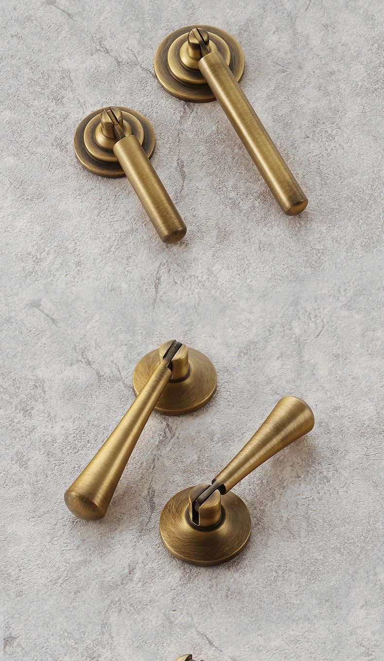 Bronvella ArcRetro Furniture Handle in Antique Copper Bowlift