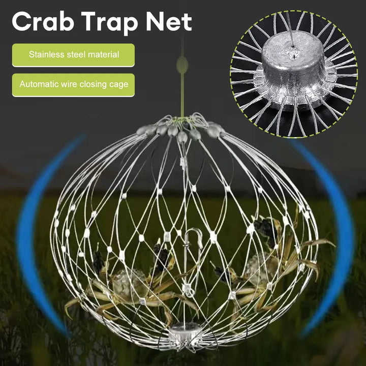 Collapsible Easy Open Trap Steel Fishing Net | Bowlift