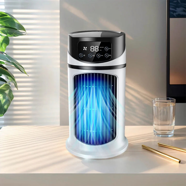 BowLift | Portable Air Cooler Fan with Humidifier & Dust Filter – USB Powered Mini AC for Home & Office