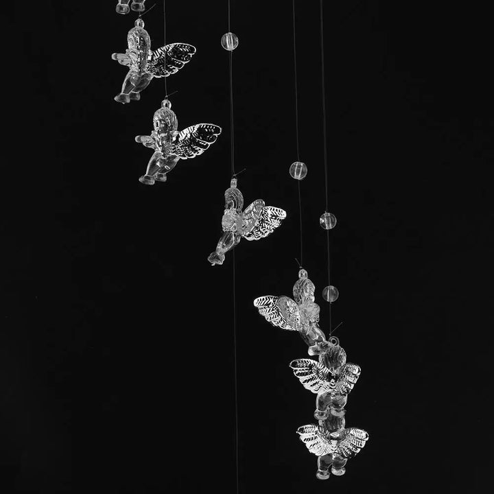 BowLift | Klangverve Wind Chime "Air Kiss" | Romantic Sound Games with Butterfly & Bell | 55 cm Metal Decor for Garden, Balcony & Window