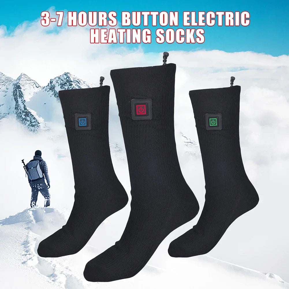 BowLift | Electric Heated Socks | USB Heating Socks for Women & Men | 3 Heat Levels | Ideal for Skiing, Cycling & Outdoor | ThermaStep