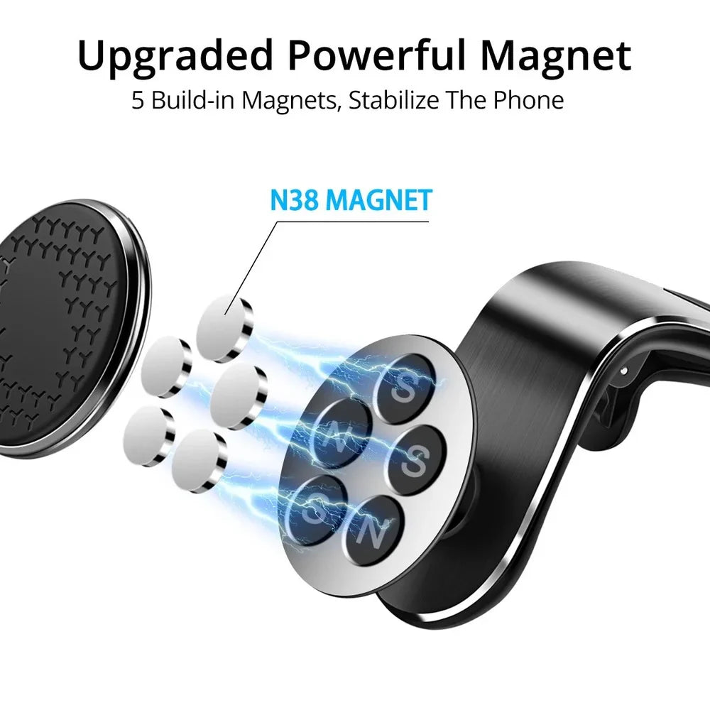 BowLift | Magnetic Car Air Vent Clip Mobile Holder