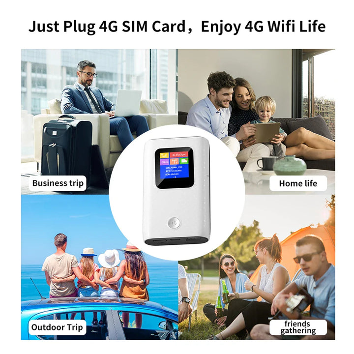 BowLift | MF905C Asia 4G LTE WIFI Router Portable 6000mAh Charger Wireless Hotspot 150Mbps Pocket Mobile Modem