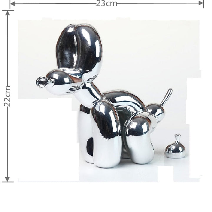 BowLift | Balloon Dog Sculpture, Balloon Art Statue, Mini Collectible Figure, Home Decor, Resin Figure, Desk Accessories, Room Decoration