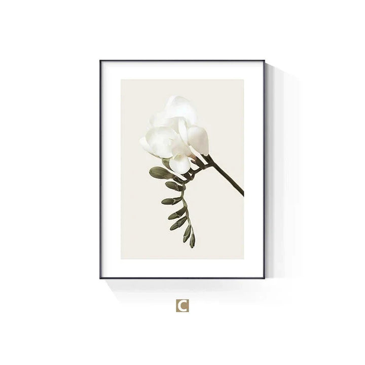 Minimalist Abstract Floral Wall Art Fine Art Canvas Prints Inspirational Quote Poster Gallery Wall Pictures For Living Room Bedroom Art Decor | Bowlift