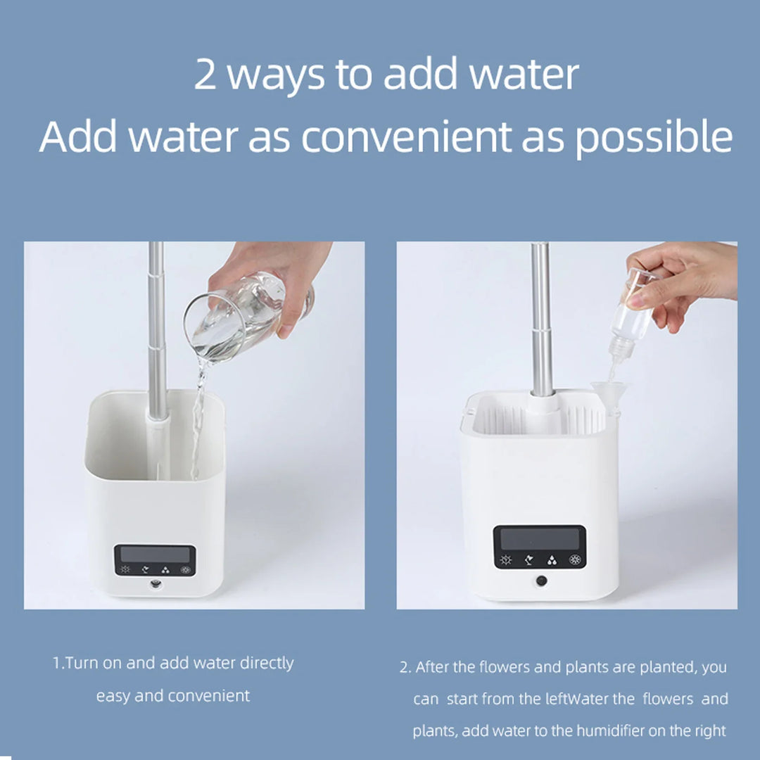 BowLift | Multifunctional smart hydroponic plant pot with calendar, diffuser and desk lamp
