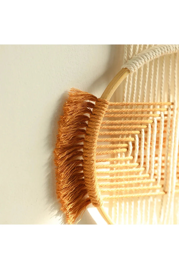 Brown Boho Macrame Art | Bowlift