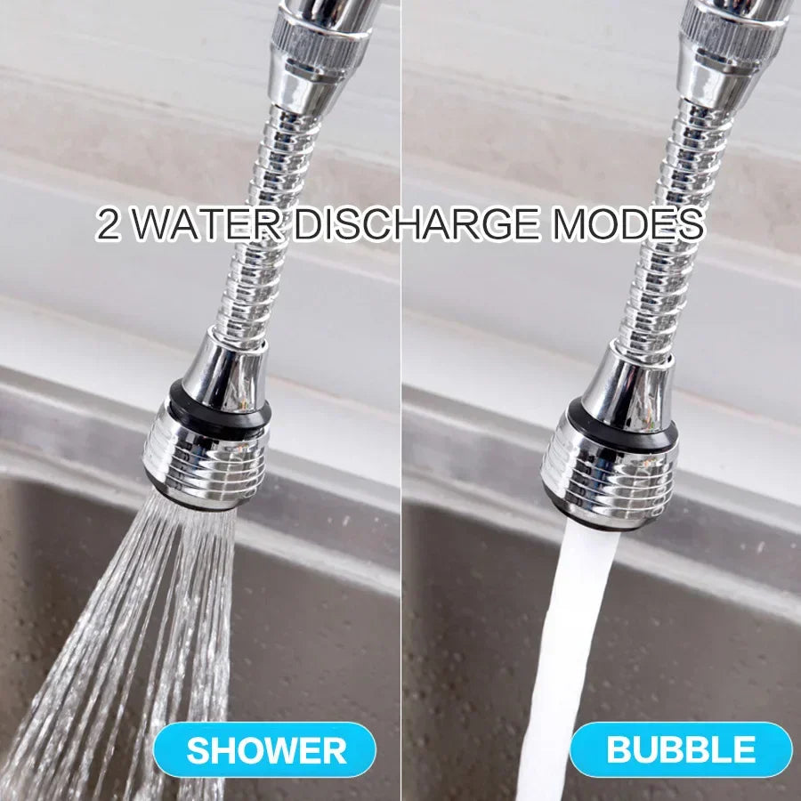 AquaFlex Steel – Stainless Steel Faucet Extension with 360° Rotation & Water Saving Function Bowlift