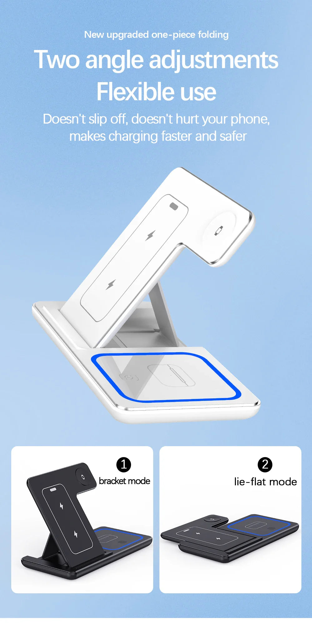 BowLift | 3 in 1 Foldable Wireless Charging Stand