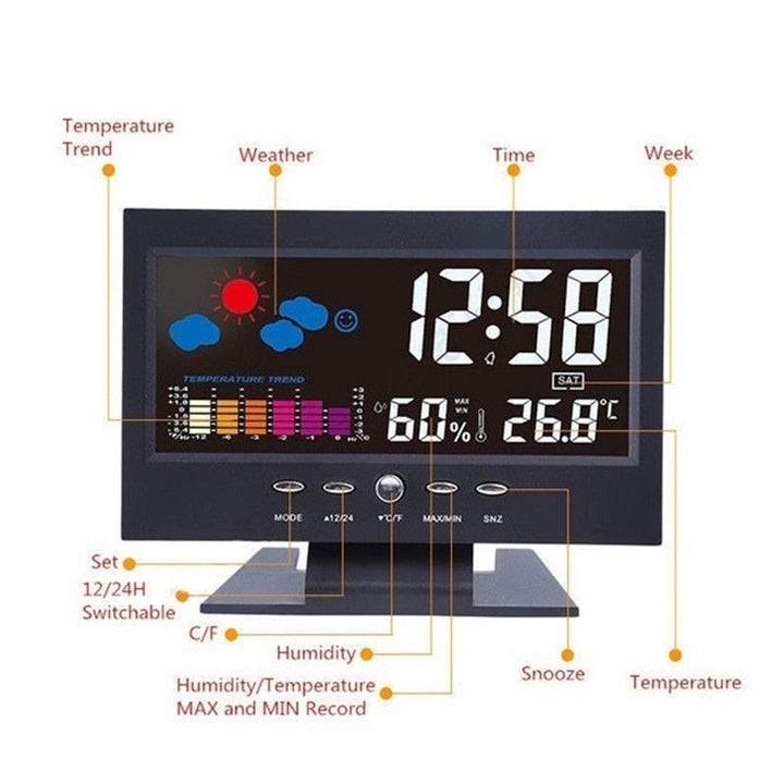 BowLift | Alarm Pro LCD Weather Station Clock