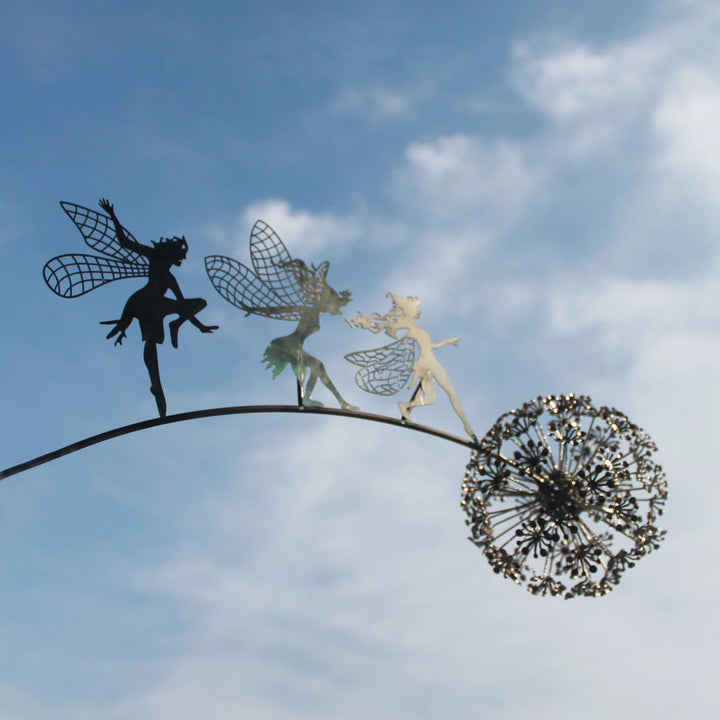 BowLift | Fairies on a Milk Thread Art Sculpture