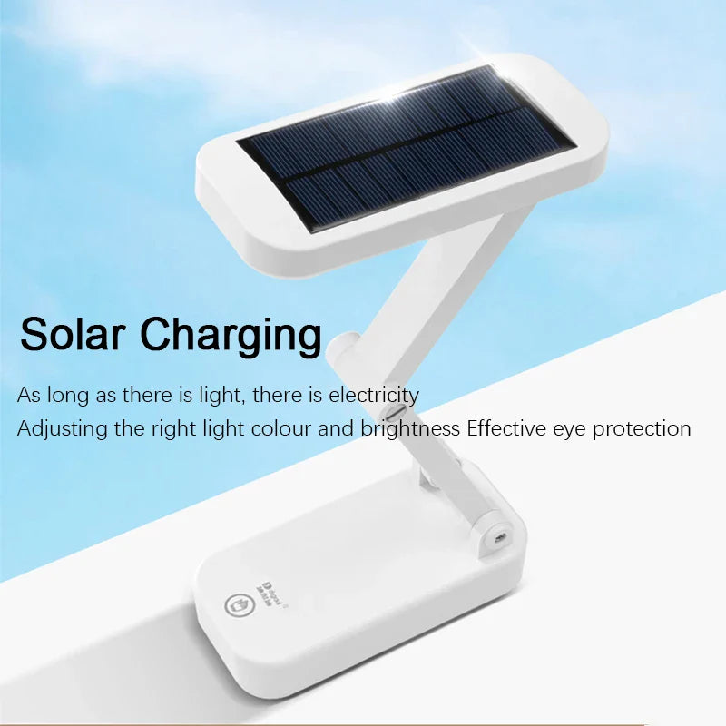 BowLift | Solar LED Table Lamp | Foldable & Dimmable | USB Rechargeable | Eye-Friendly & Modern