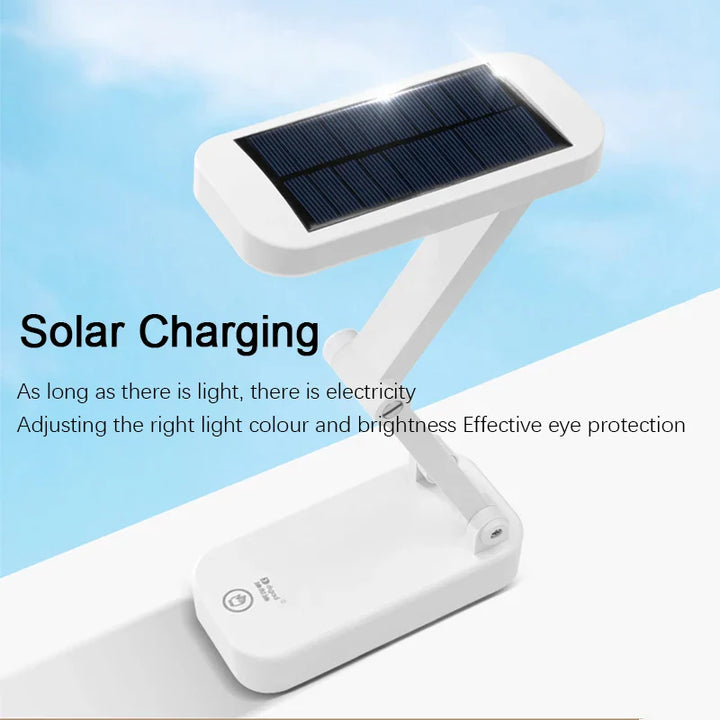 BowLift | Solar LED Table Lamp | Foldable & Dimmable | USB Rechargeable | Eye-Friendly & Modern
