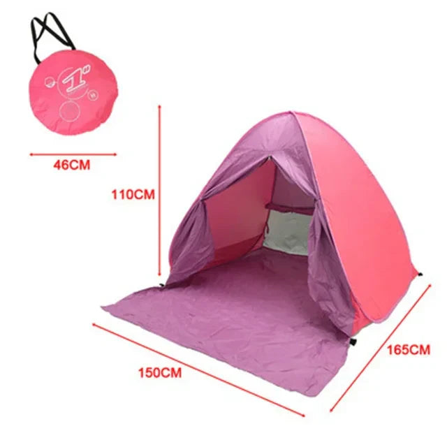 Automatic Pop-Up Ultralight Full Shade Beach Tent | Bowlift
