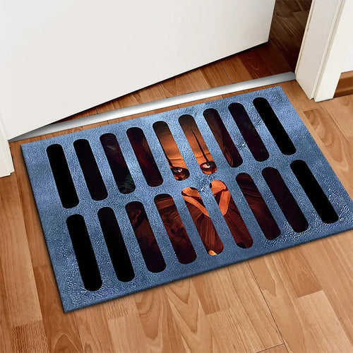 Creepy Halloween Doormat – Non-Slip Door Mat with Pumpkin and Ghost Design for the Entrance Area | Bowlift