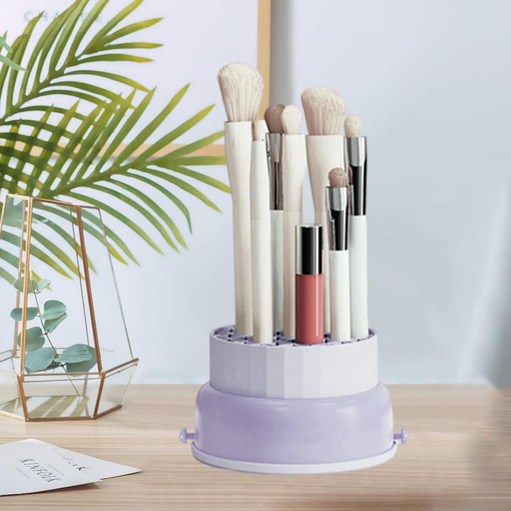 BowLift | Easy Makeup Cleaning Brush Organizer Storage Box