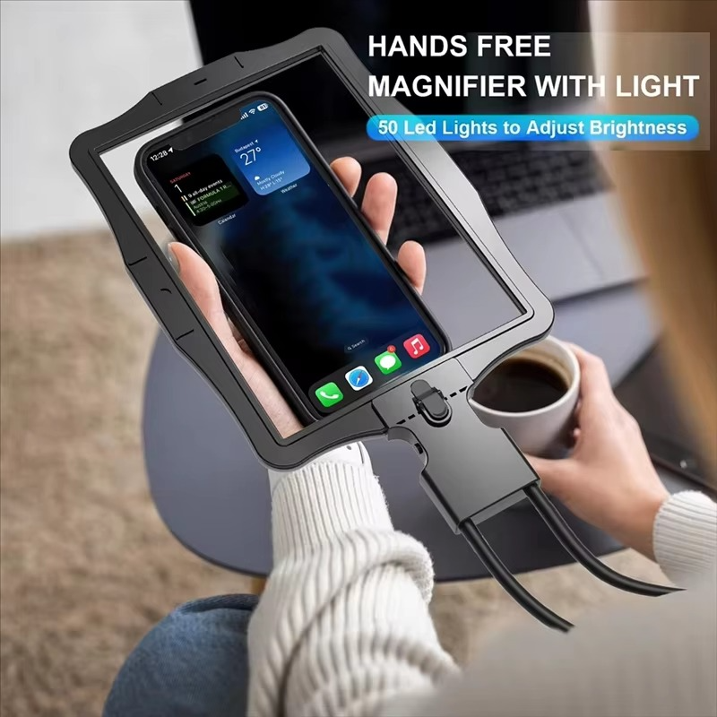 BowLift | LED Illuminated Hands-Free Magnifying Glass with 5X Switchable Lens