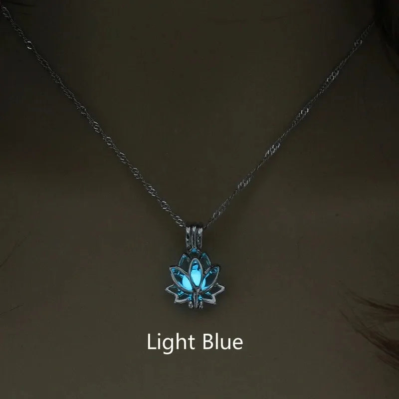 BowLift | Mystic Moon Glow Lotus Necklace