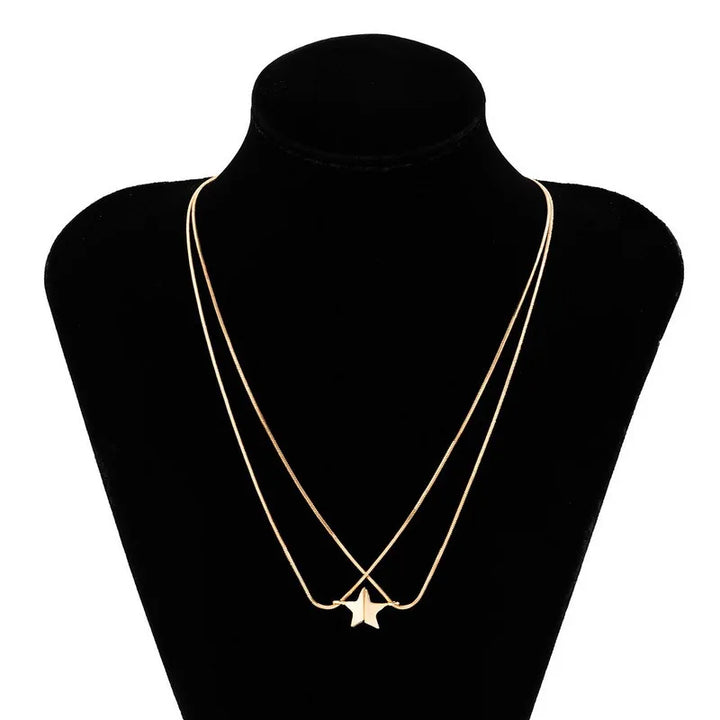 BowLift | Dainty Magnetic Star Necklace Pair