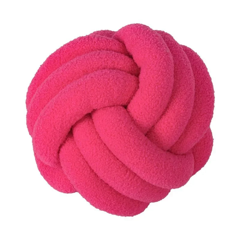 Boucle Rope Knot Ball Cushion | Bowlift