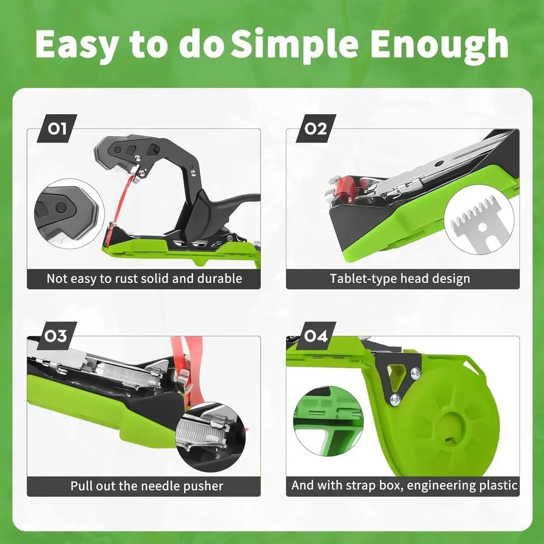 BowLift | PflanzenHalt Tape Tool – Comfortable plant binder for greenhouse & garden