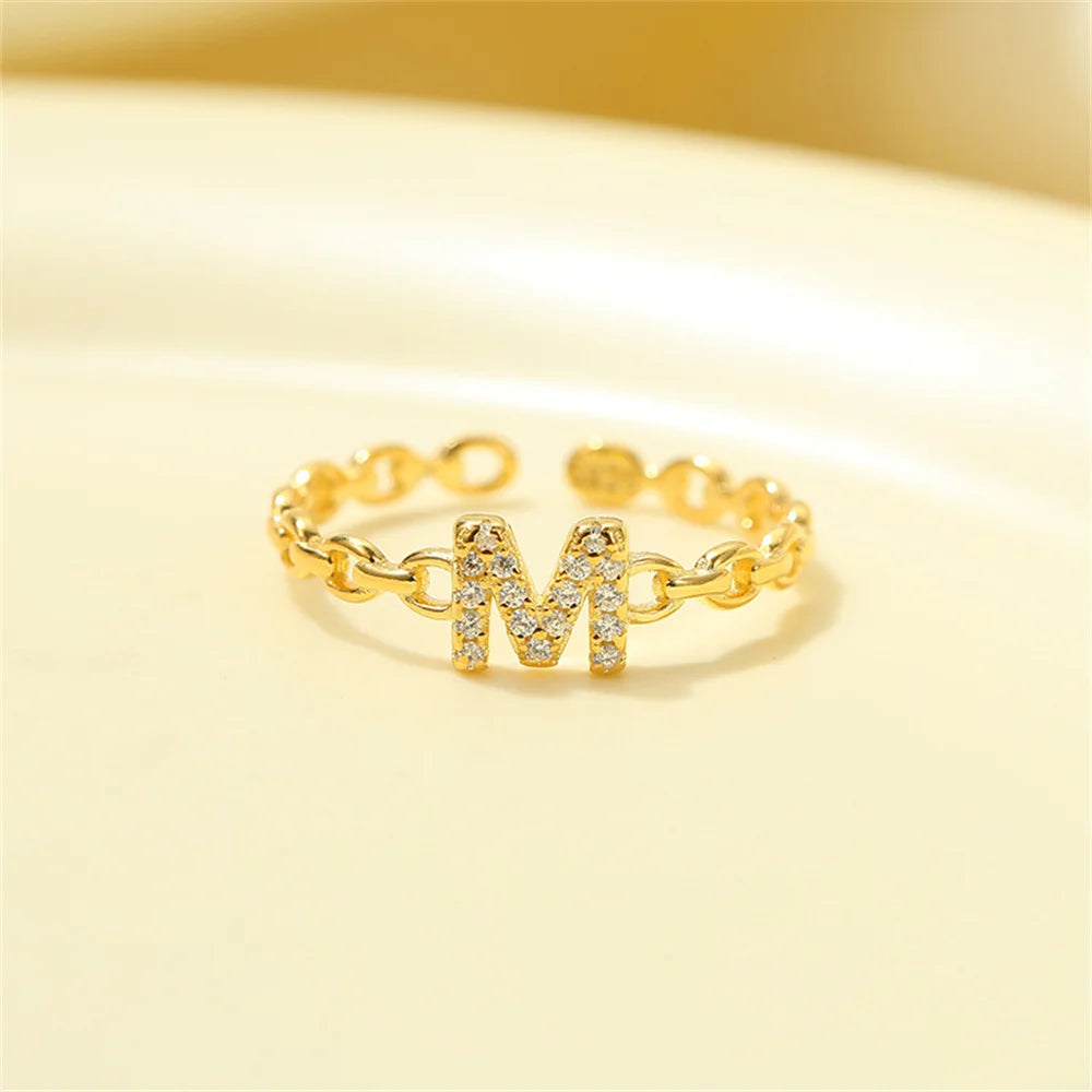 BowLift | Dainty Diamond Letter Initial Ring