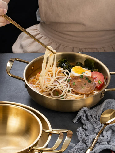 GastroPan – Stainless Steel Sauce & Paella Pan with Handle Bowlift