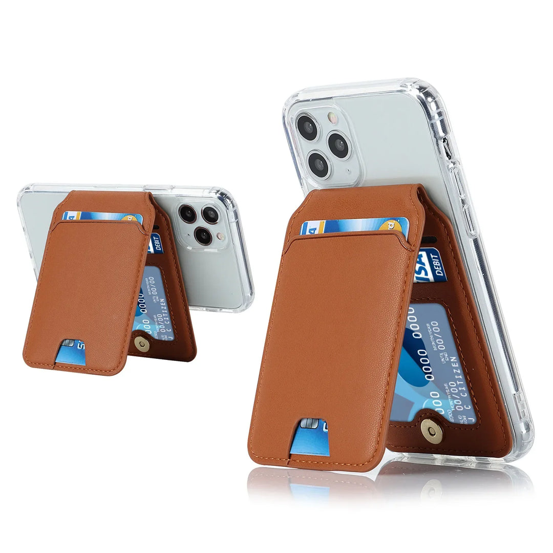 BowLift | Foldable Magnetic Leather Kickstand Wallet