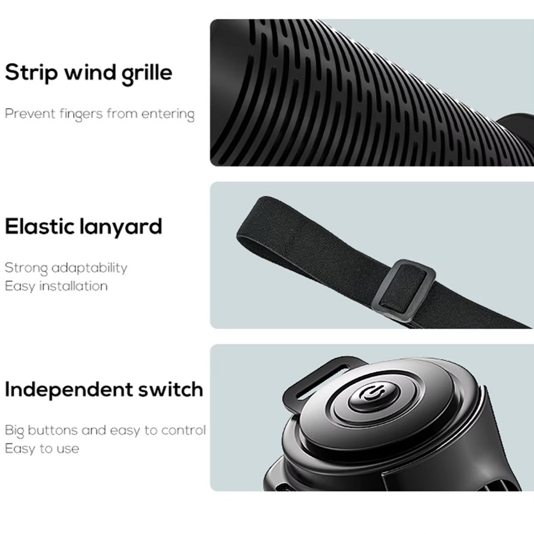 BowLift | Portable USB Car Seat Fan with Adjustable Headrest Strap