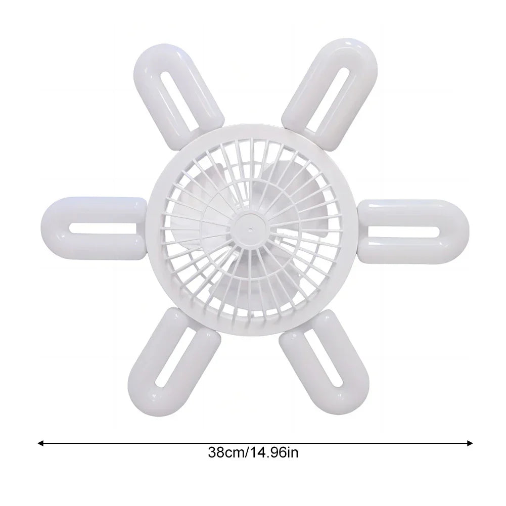 Silent Adjustable Remote Control Ceiling Foldable Fan Lamp | Bowlift