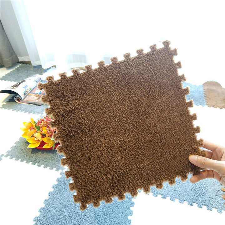 DIY Winter Plush Puzzle Mat | Bowlift
